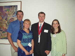 My parents, me, and Addy
